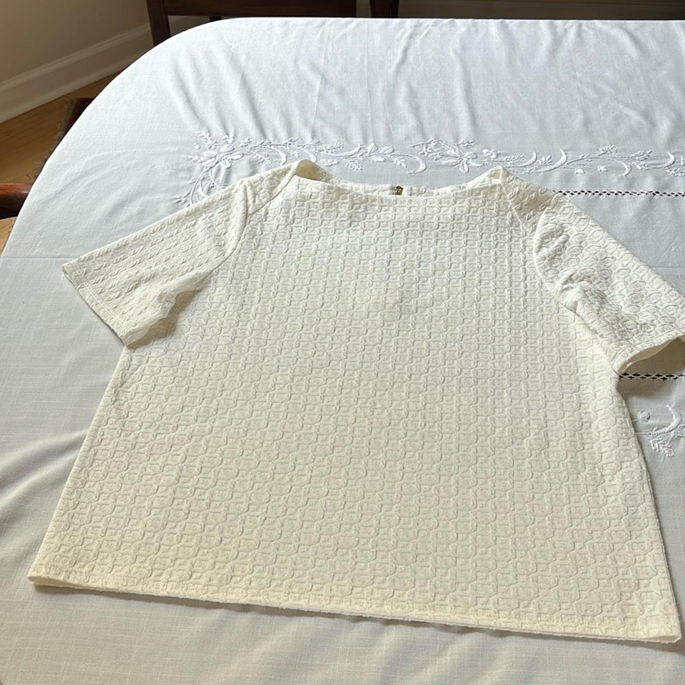 Chico’s Off White Top with Back Zipper